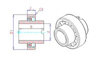 11300-E Series Self Aligning Ball Bearings with Extended Inner Ring