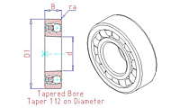 1200-K Series Self Aligning Ball Bearings with Tapered Bore