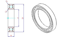 1800-S Series Single Row Radial Ball Bearings