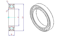 1900-S Series Single Row Radial Ball Bearings