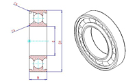 200-M Series Single Row Radial Ball Bearings