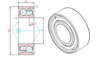 5300-M1 Series Double Row Angular Contact Ball Bearings