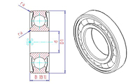 R Series Single Row Radial Ball Bearings