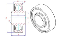 Speciality Bearings Felt Seal Replacement Bearings 88000 Two Seals