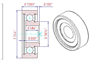 Speciality Bearings Mast Guide Bearings Type- 204-SZZ-27