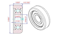 Speciality Bearings Mast Guide Bearings Type- 305-SZZ-3