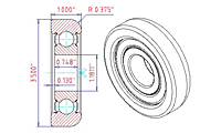 Speciality Bearings Mast Guide Bearings Type- 306-SZZ-5