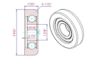 Speciality Bearings Mast Guide Bearings Type- 307-SZZ-10