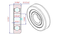 Speciality Bearings Mast Guide Bearings Type- 307-SZZ-19