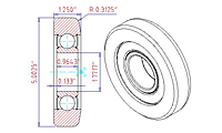 Speciality Bearings Mast Guide Bearings Type- 309-SZZ-4