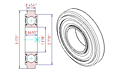 Speciality Bearings Mast Guide Bearings Type-Chain Sheave Type- 207-SZZ-20