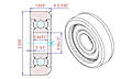 Speciality Bearings Mast Guide Bearings Type- 305-SZZ-3